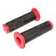 136177 REVETEMENT POIGNEE REPLAY PRO NOIR-ROUGE 120mm, COLLERETTE DIAM 47mm, EMBOUT FERME (QUALITE PREMIUM MADE IN TAIWAN) (PAIR