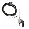 ROBINET ESSENCE CYCLO ADAPTABLE PEUGEOT 103 SP-MVL AVEC DURITE NOIRE + COLLIERS -SELECTION P2R-