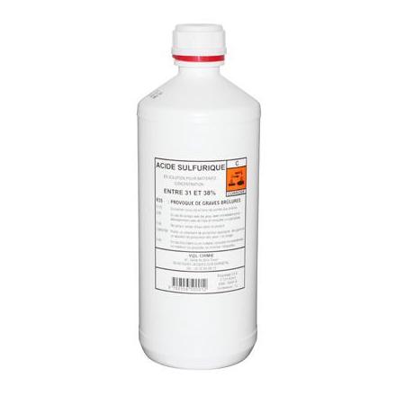 ACIDE DE BATTERIE 1L (CARTON DE 9 BIDONS) - FP MOTO