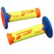 143769 REVETEMENT POIGNEE PROGRIP OFF ROAD 788 TRIPLE DENSITE SPECIAL EDITION FLUO DESIGN ORANGE FLUO-JAUNE FLUO-BLEU LIGHT 115m