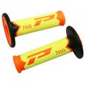 REVETEMENT POIGNEE PROGRIP OFF ROAD 788 TRIPLE DENSITE SPECIAL EDITION FLUO DESIGN ORANGE FLUO-JAUNE FLUO-NOIR 115mm (PAIRE) (CR