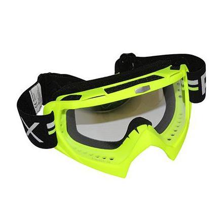 143481 LUNETTES-MASQUE CROSS ADX MX JAUNE FLUO ECRAN TRANSPARENT ANTI-RAYURES xxx Info ADX 