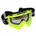 LUNETTES-MASQUE CROSS ADX MX JAUNE FLUO ECRAN TRANSPARENT ANTI-RAYURES