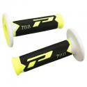 REVETEMENT POIGNEE PROGRIP OFF ROAD 788 TRIPLE DENSITE SPECIAL EDITION FLUO DESIGN FLUO JAUNE FLUO-NOIR-BLANC 115mm (PAIRE) (CRO