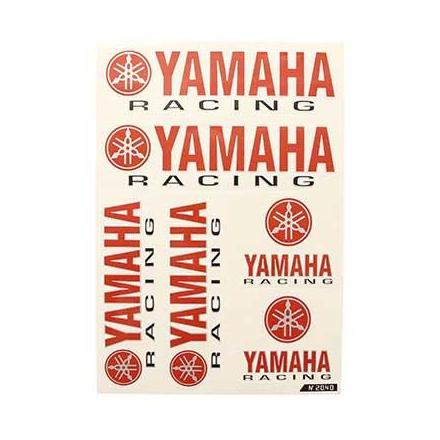 143730 AUTOCOLLANT-STICKER RACING YAM (1 PLANCHE DE 6 - 330mmx220mm) xxx Info 