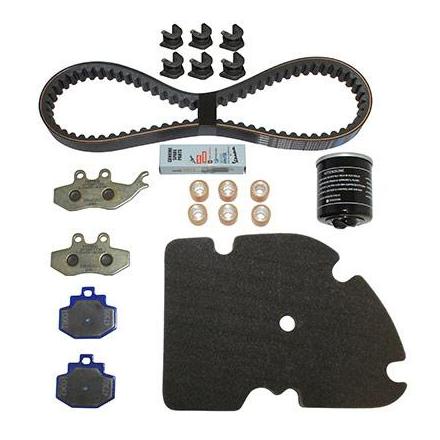 157049 KIT ENTRETIEN MAXISCOOTER ORIGINE PIAGGIO 125 VESPA GT 2004>2006, 125 GTS 2007>2012 (AVEC GUIDES VARIATEUR) -1R000385- x