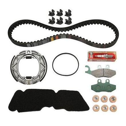 157242 KIT ENTRETIEN SCOOT ORIGINE PIAGGIO 50 FLY 2T 2005> (AVEC GUIDES VARIATEUR) - 1R000386 - xxx Info PIAGGIO 