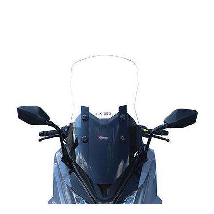 156503 PARE BRISE MAXISCOOTER POUR KYMCO 550 AK 2017> TRANSPARENT (H 830mm - L 380mm) -FACO- xxx Info FACO 