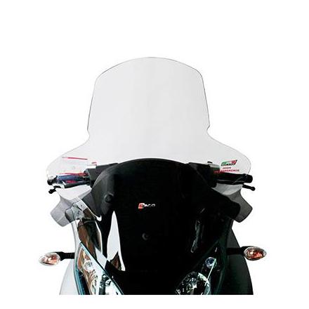 156515 PARE BRISE MAXISCOOTER POUR PIAGGIO 300 MP3 2014>, 500 MP3 2014> TRANSPARENT AVEC SERIGRAPHIE (H 745mm - L 740mm) -FACO-