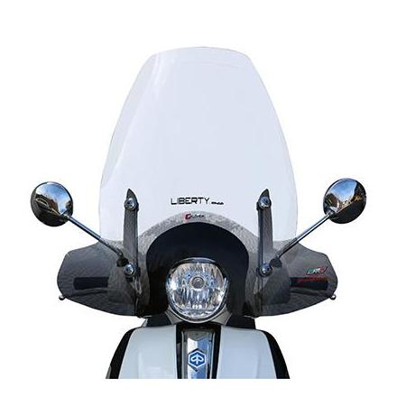 156517 PARE BRISE MAXISCOOTER POUR PIAGGIO 125 LIBERTY I-GET 2016>, 50 LIBERTY 2016> TRANSPARENT AVEC SERIGRAPHIE -FACO- xxx In