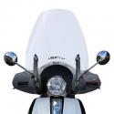 PARE BRISE MAXISCOOTER POUR PIAGGIO 125 LIBERTY I-GET 2016-, 50 LIBERTY 2016- TRANSPARENT AVEC SERIGRAPHIE -FACO-