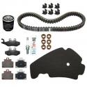 KIT ENTRETIEN MAXISCOOTER ORIGINE PIAGGIO 300 MP3 ABS 2014-, 300 YOURBAN 2011- (AVEC GUIDES VARIATEUR) -1R000377-