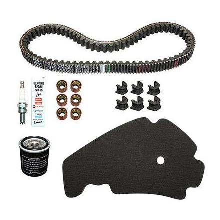 155704 KIT ENTRETIEN MAXISCOOTER ORIGINE PIAGGIO 300 MP3 ABS 2014>, 300 YOURBAN 2011> (AVEC GUIDES VARIATEUR - SANS PLAQUETTES D