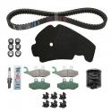 KIT ENTRETIEN MAXISCOOTER ORIGINE PIAGGIO BEVERLY 125 2005- (AVEC GUIDES VARIATEUR) -1R000413-