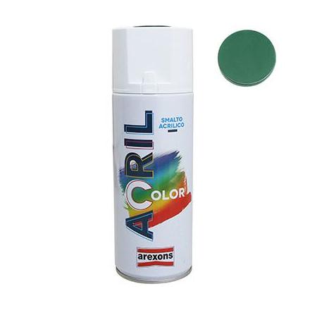 156335 BOMBE DE PEINTURE AREXONS ACRYLIQUE VERT MOUSSE RAL 6005 (HONDA CR) (Spray 400 ml) (3989) xxx Info 