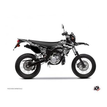 158861 KIT DECO AUTOCOLLANT-STICKER 50 A BOITE PREDATOR NOIR POUR MBK 50 XLIMIT 2007>2011-YAMAHA 50 DT 2007>2011 -KUTVEK- xxx I