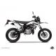 158863 KIT DECO AUTOCOLLANT-STICKER 50 A BOITE PREDATOR BLANC POUR MBK 50 XLIMIT 2007>2011-YAMAHA 50 DT 2007>2011 -KUTVEK- xxx 