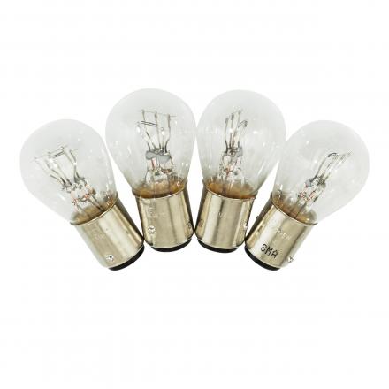 160936 AMPOULE-LAMPE 12V 21-5W NORME P21-5W CULOT BAY15D STANDARD BLANC (FEU ARRIERE+STOP) (x4) -REPLAY- xxx Info REPLAY 