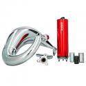 POT 50 A BOITE VOCA CROSS CHROMED POUR BETA 50 RR 2012- (PASSAGE HAUT DROIT - SILENCIEUX ALU ROUGE)