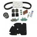 KIT ENTRETIEN MAXISCOOTER ORIGINE PIAGGIO 300 MP3 2010-2013 (AVEC GUIDES VARIATEUR) -1R000378-