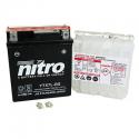 BATTERIE 12V 6 Ah NTX7L-BS NITRO MF SANS ENTRETIEN AVEC PACK ACIDE (Lg114xL71xH131mm) (EQUIVALENT YTX7L-BS)