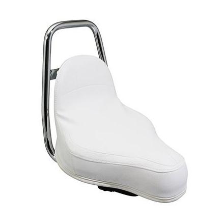 157660 SELLE CYCLO ADAPTABLE PEUGEOT 103 TYPE CHOPPER BLANCHE -SELECTION P2R- xxx Info 