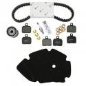 KIT ENTRETIEN MAXISCOOTER ORIGINE PIAGGIO 125 X9 1998-2005 (AVEC GUIDES VARIATEUR) (AVEC 3 JEU DE PLAQUETTES BREMBO 647076) -1R