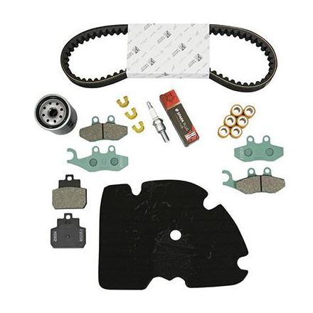 158625 KIT ENTRETIEN MAXISCOOTER ORIGINE PIAGGIO 125 X-EVO (AVEC GUIDES VARIATEURS) (PLAQUETTE AR HENGTONG 647400) -1R000383- x