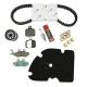 158626 KIT ENTRETIEN MAXISCOOTER ORIGINE PIAGGIO 125 X-EVO 2007>, X8 2004>2006 (AVEC GUIDES VARIATEUR) (AVEC PLAQUETTES AR BREMB