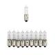 151902 AMPOULE-LAMPE 12V 21W NORME H21 CULOT BAY9S TEMOIN ERGOTS DECALES BLANC (CLIGNOTANT) (BOITE DE 10) -FLOSSER- xxx Info FL