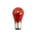 AMPOULE-LAMPE 12V 21-5W NORME PR21-5W CULOT BAW15D ROUGE (FEU POSITION + STOP) (VENDU A L'UNITE) -FLOSSER-