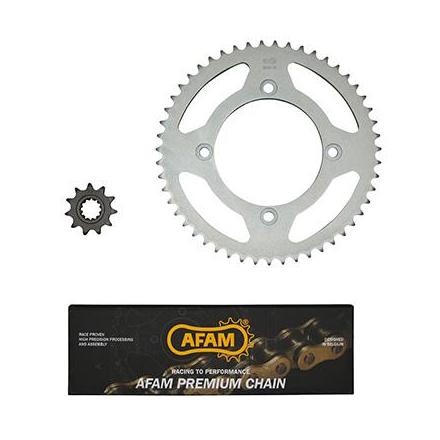 150805 KIT CHAINE ADAPTABLE BETA 50 RR ENDURO 2012> 420 11x51 (ALESAGE 100mm) (DEMULTIPLICATION ORIGINE) -AFAM- xxx Info AFAM