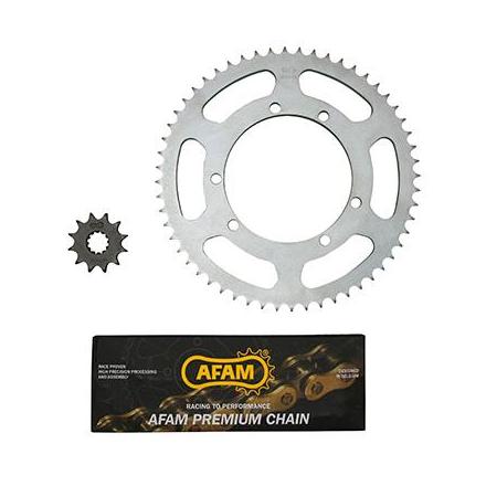 150806 KIT CHAINE ADAPTABLE SHERCO 50 ENDURO 2003>2017 428 12x56 (DEMULTIPLICATION ORIGINE) -AFAM- xxx Info AFAM 