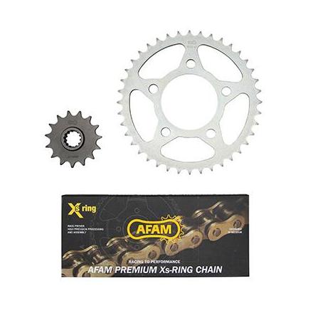 150814 KIT CHAINE ADAPTABLE HONDA 500 CB 1994>2003 525 15x40 (DEMULTIPLICATION ORIGINE) -AFAM- xxx Info AFAM 