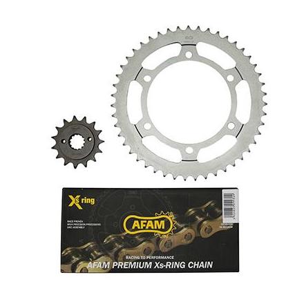 150815 KIT CHAINE ADAPTABLE HONDA 600 XL V 1989>2000 525 15x47 (DEMULTIPLICATION ORIGINE) -AFAM- xxx Info AFAM 