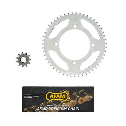 150800 KIT CHAINE ADAPTABLE BETA 50 RR 2005>2011 420 11x51 (ALESAGE 100mm) (DEMULTIPLICATION ORIGINE) -AFAM- xxx Info AFAM 