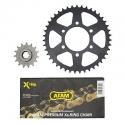 KIT CHAINE ADAPTABLE KAWASAKI 750 Z 2004-2014 520 15x43 (DIAM COURONNE 80-104-10.5) (DEMULTIPLICATION ORIGINE) -AFAM-