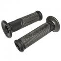 REVETEMENT POIGNEE PROGRIP ON ROAD 732 DOUBLE DENSITE OPEN END NOIR-TITANE 125mm (PAIRE) (ROUTE)