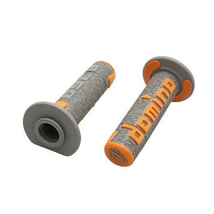 150178 REVETEMENT POIGNEE DOMINO OFF ROAD A360 GRIS-ORANGE (120 mm) (PAIRE) -DOMINO ORIGINE- xxx Info DOMINO 