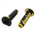 REVETEMENT POIGNEE DOMINO OFF ROAD A360 NOIR-JAUNE (120 mm) (PAIRE) -DOMINO ORIGINE-