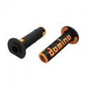 REVETEMENT POIGNEE DOMINO OFF ROAD A360 NOIR-ORANGE (120 mm) (PAIRE) -DOMINO ORIGINE-