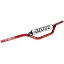 GUIDON 50 A BOITE VOCA CROSS ALU T6 DIAM 22,2mm L805mm H94mm ROUGE AVEC MOUSSE GRISE