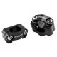 148907 PONTET DE GUIDON VOCA HB28 CNC ADAPTATEUR DIAM 28,6 mm NOIR (ENTRAXE FIXATION 34,8mm) (PAIRE) xxx Info LEOVINCE 