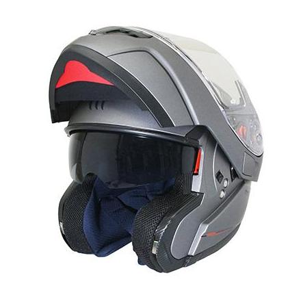 149658 CASQUE INTEGRAL MODULABLE MT ATOM SV UNI DOUBLE ECRANS TITANE MAT XS xxx Info MT 