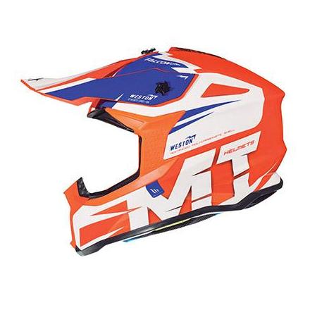 149760 CASQUE CROSS ADULTE MT FALCON WESTON ORANGE BRILLANT L (BOUCLE DOUBLE D) xxx Info MT 