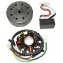 ALLUMAGE CYCLO KRD ANALOGIQUE ROTOR EXTERNE POUR PEUGEOT 103 SPX, 103 RCX (12V) (CDI BLEU) -SELECTION P2R-