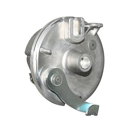 141850 FLASQUE DE FREIN CYCLO ADAPTABLE PEUGEOT 103 SP, MVL AVANT DIAM 80mm (TYPE LELEU AVEC MACHOIRES) -SELECTION P2R- Etrier