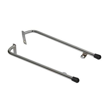 141863 BARRE DE REPOSE PIED CYCLO ADAPTABLE PEUGEOT 103 MVL, SP CHROME (PAIRE) -SELECTION P2R- xxx Info 