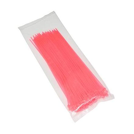 144128 COLLIER DE SERRAGE NYLON TYPE RILSAN 2,5x200mm ROSE FLUO (VENDU PAR 100) xxx Info P2R (Motorisé) 