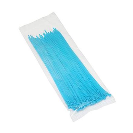 144125 COLLIER DE SERRAGE NYLON TYPE RILSAN 2,5x200mm BLEU FLUO (VENDU PAR 100) xxx Info P2R (Motorisé) 